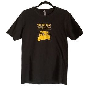 Next Level Womens Black Tuk Tuk Thai Food T-Shirt M